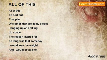 Aldo Kraas - ALL OF THIS
