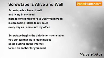 Margaret Alice - Screwtape Is Alive and Well