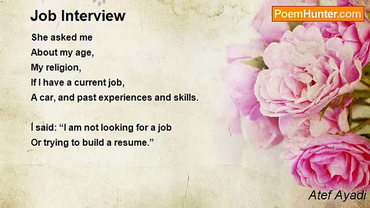 Atef Ayadi - Job Interview