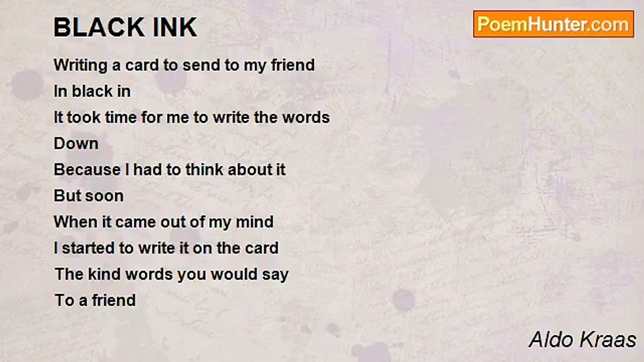 Aldo Kraas - BLACK INK