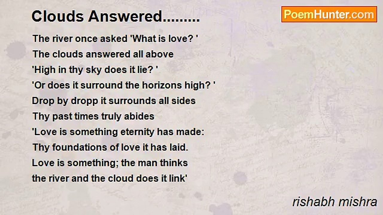 rishabh mishra - Clouds Answered.........