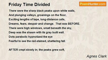 Agnes Clark - Friday Time Divided