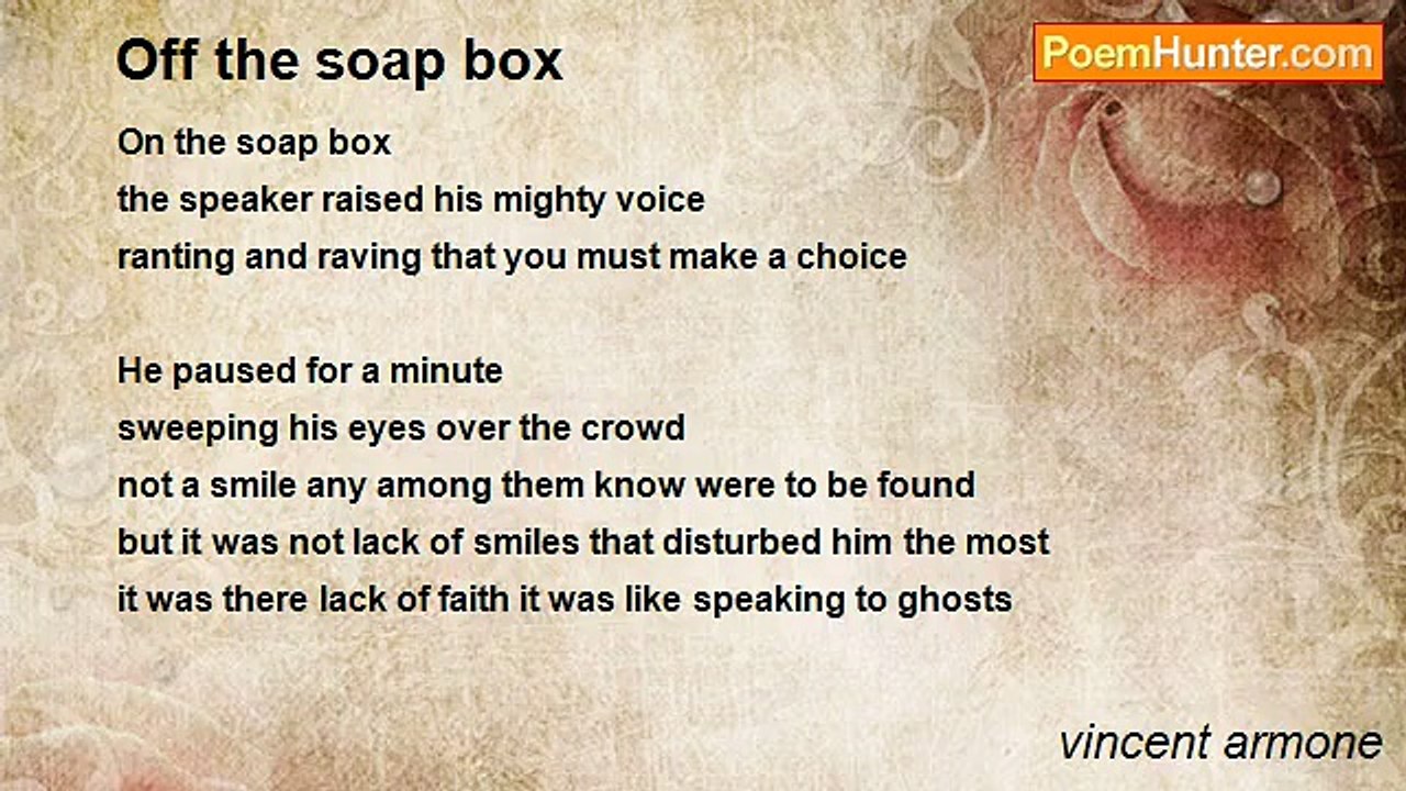 vincent armone - Off the soap box
