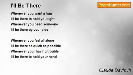 Claude Davis III - I'll Be There