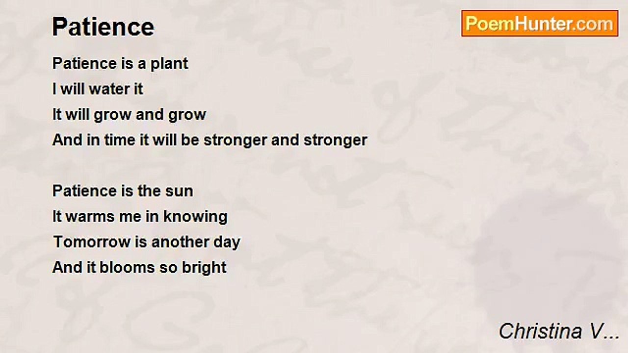 Christina V... - Patience