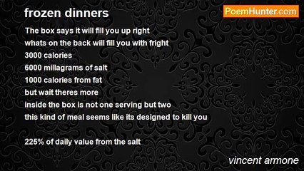 vincent armone - frozen dinners
