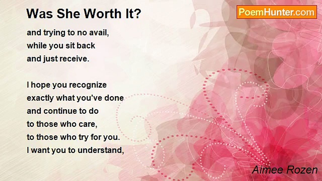 Aimee Rozen - Was She Worth It?