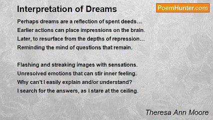 Theresa Ann Moore - Interpretation of Dreams