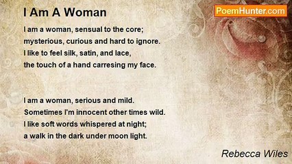 Rebecca Wiles - I Am A Woman