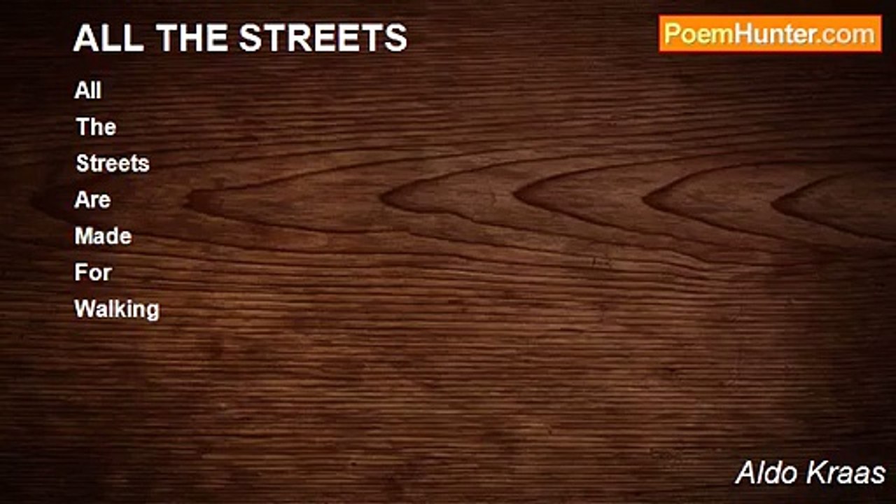 Aldo Kraas - ALL THE STREETS
