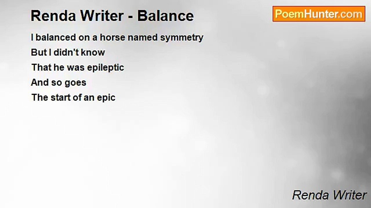 Renda Writer - Renda Writer - Balance