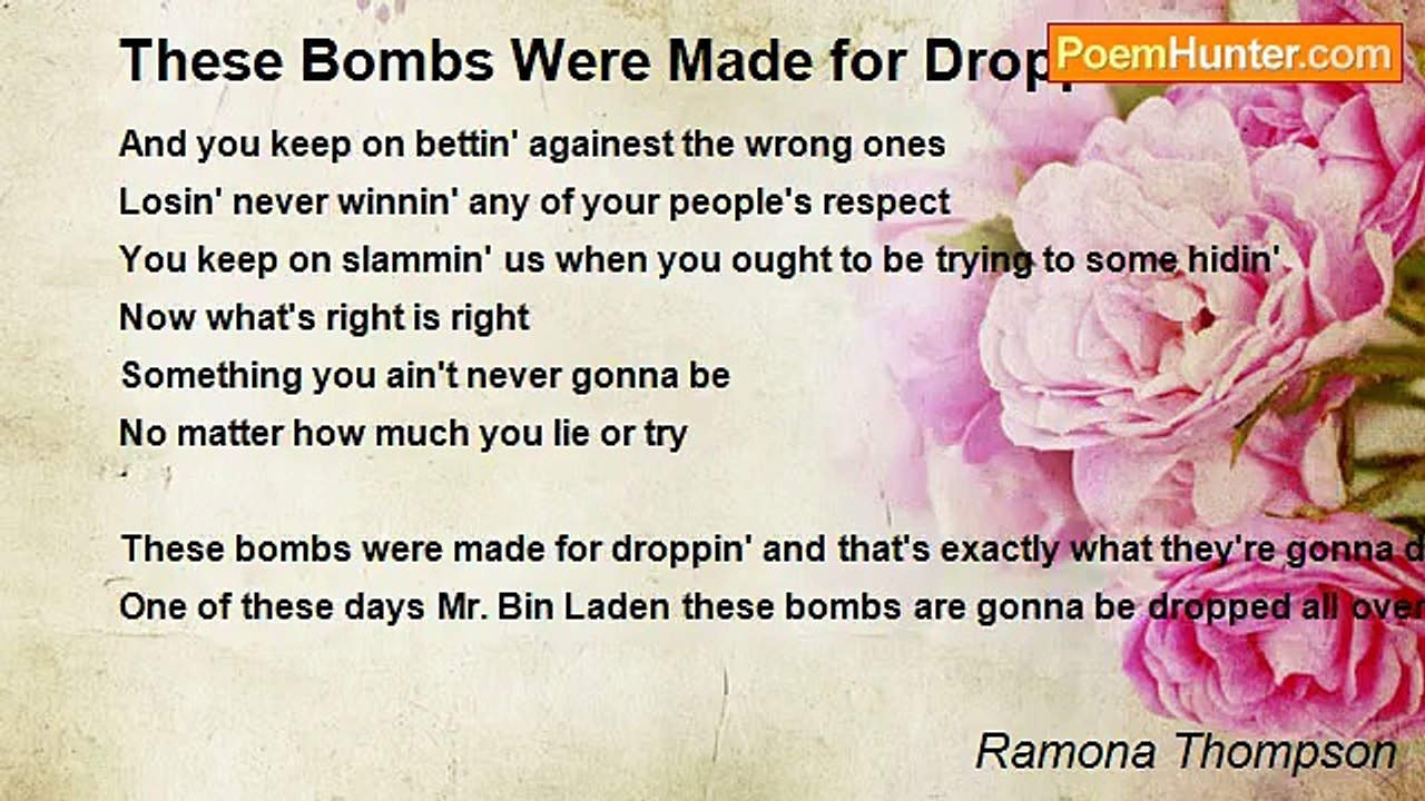 Ramona Thompson - These Bombs Were Made for Droppin'