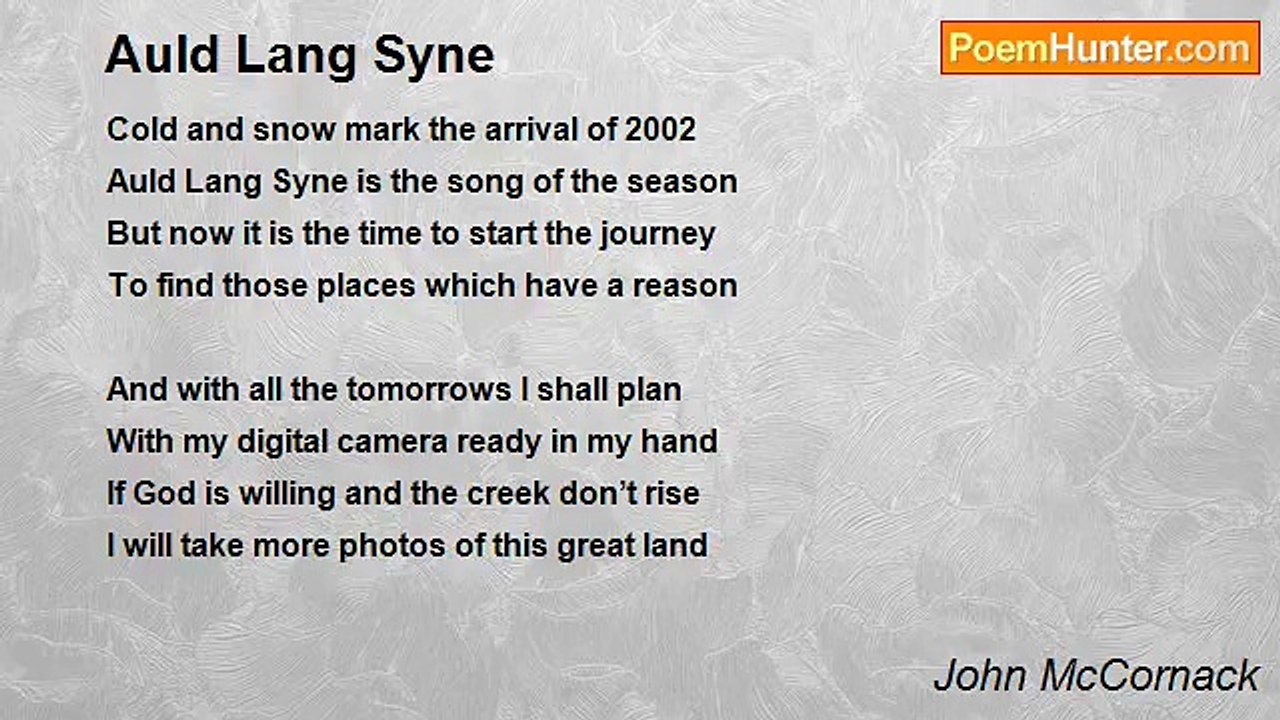 John McCornack - Auld Lang Syne