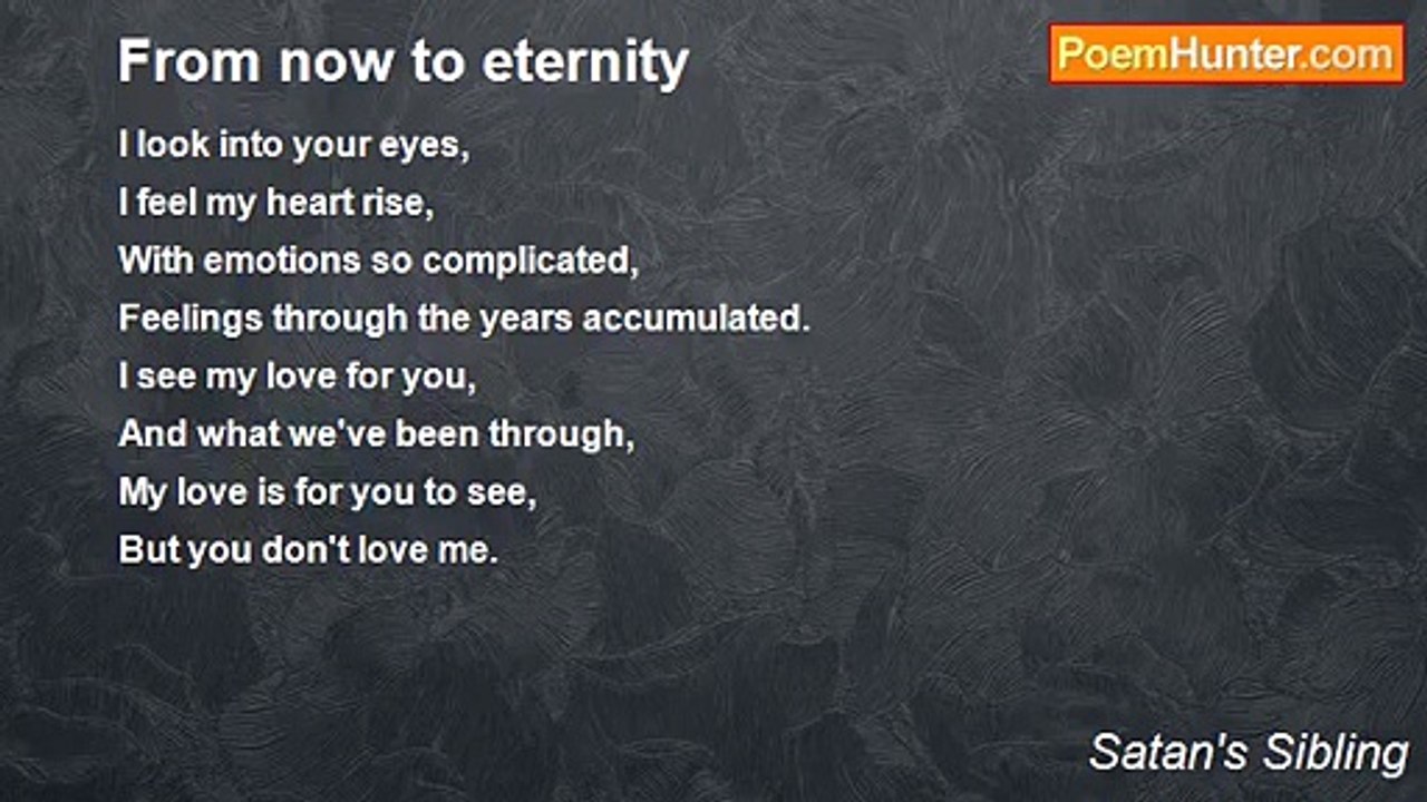 Satan's Sibling - From now to eternity