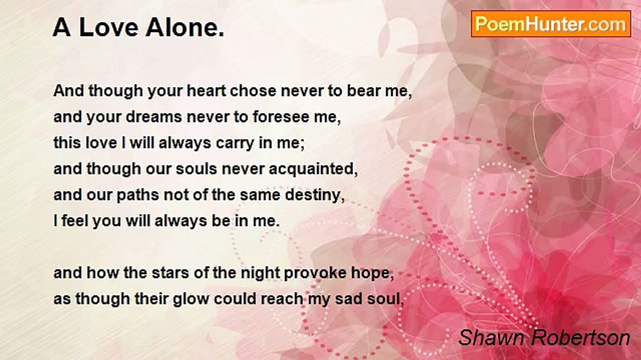Shawn Robertson - A Love Alone.