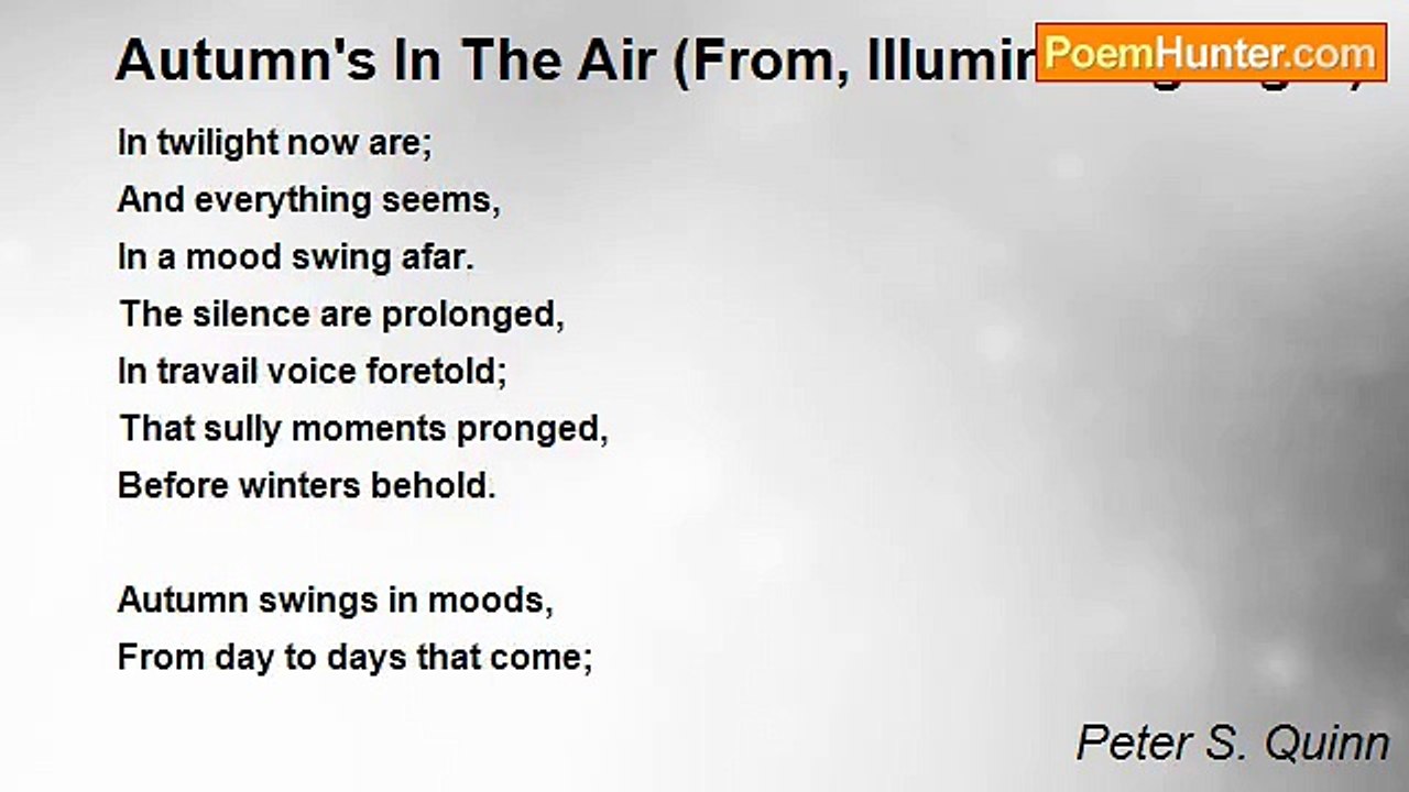 Peter S. Quinn - Autumn's In The Air (From, Illuminating Night)