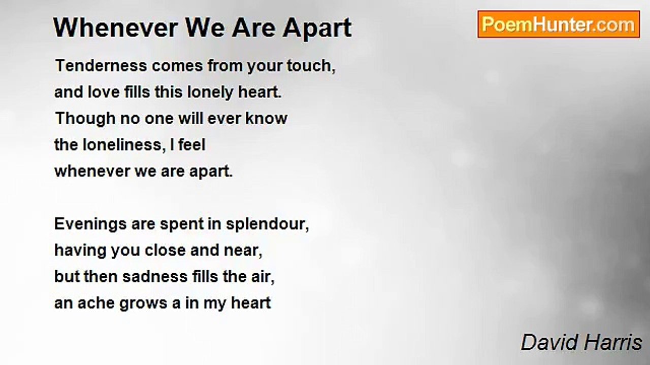 David Harris - Whenever We Are Apart