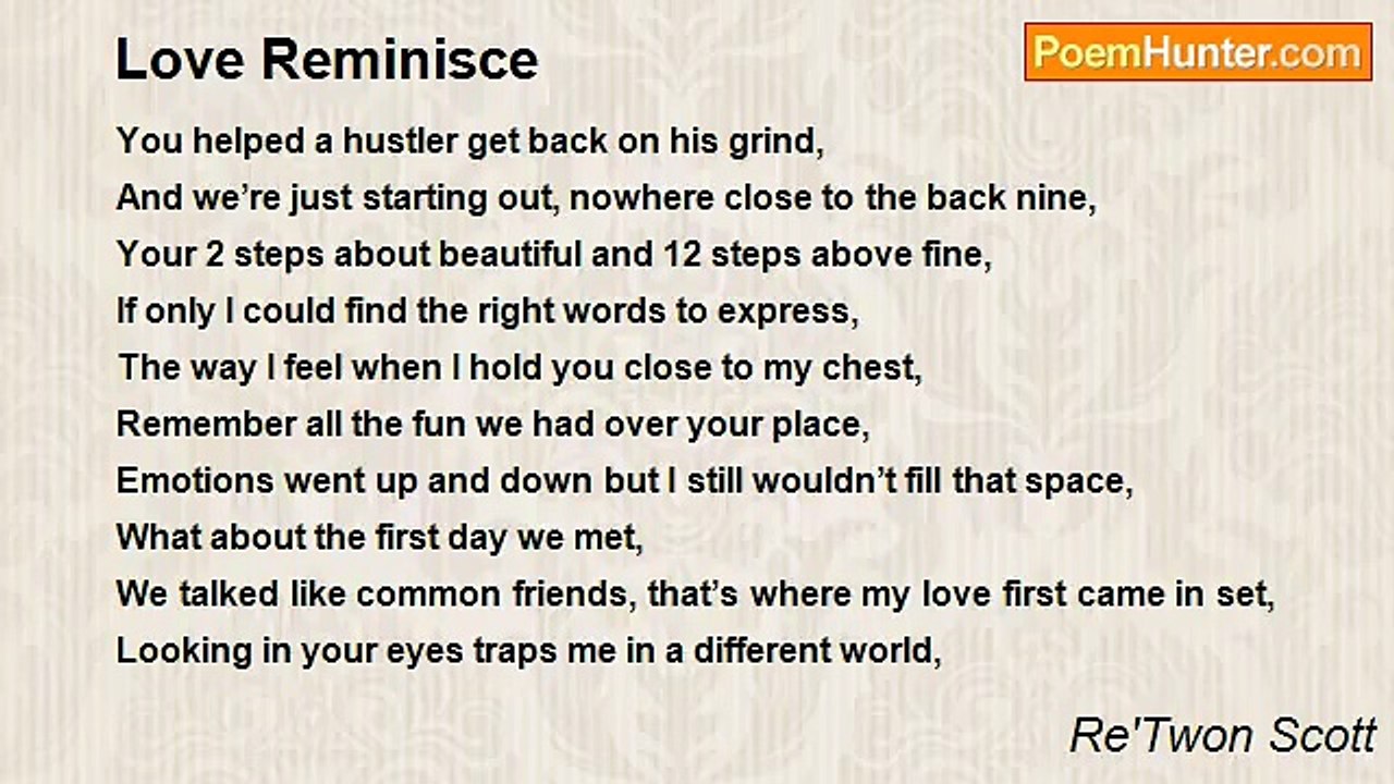 Re'Twon Scott - Love Reminisce