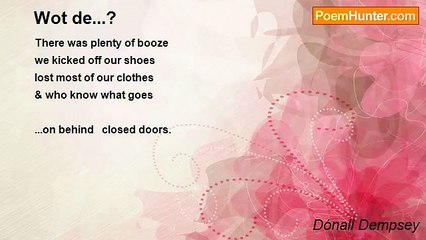 Dónall Dempsey - Wot de...?