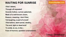 Sreeja Sreedharan - WAITING FOR SUNRISE