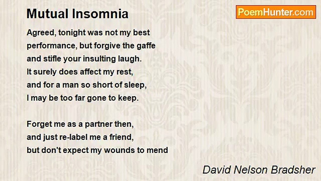 David Nelson Bradsher - Mutual Insomnia
