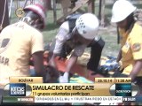Realizan simulacro de operaciones de rescate en Bolívar