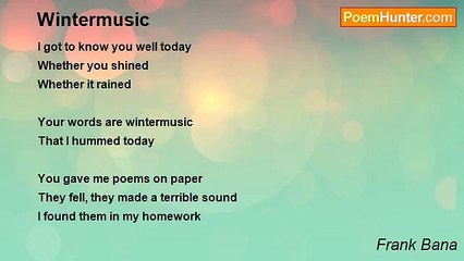 Frank Bana - Wintermusic