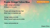 Dane Dino - Purple Orange Yellow Blue