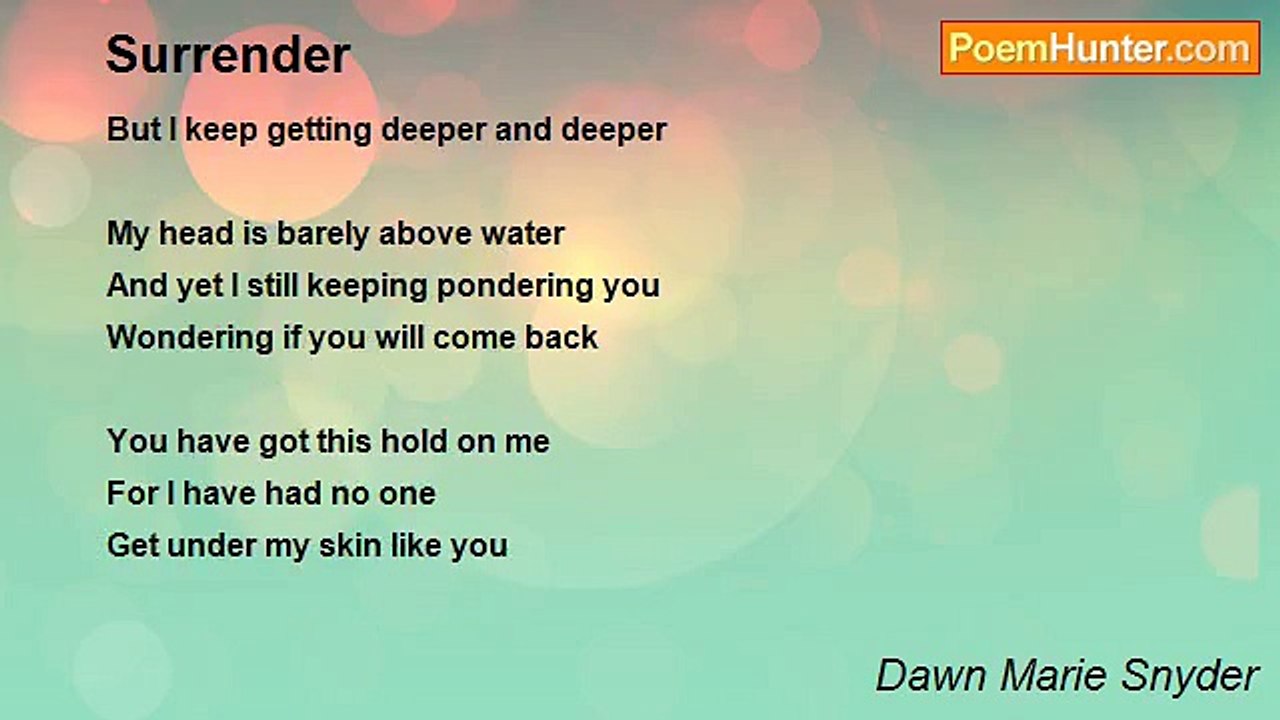 Dawn Marie Snyder - Surrender