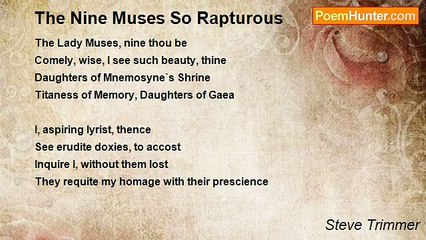 Steve Trimmer - The Nine Muses So Rapturous