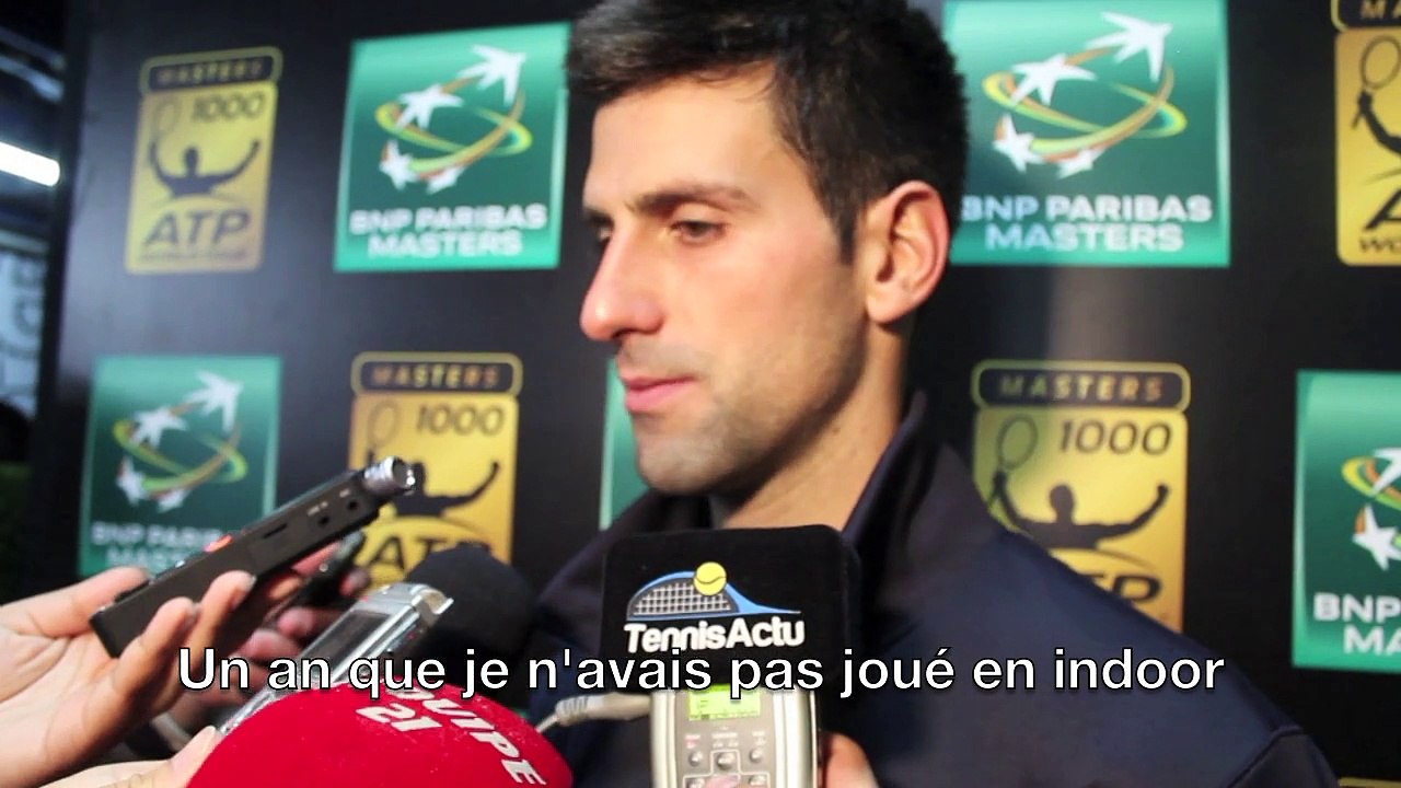 BNPPM - Paris-Bercy 2014 - Novak Djokovic : "Gaël Monfils est imprévisible"