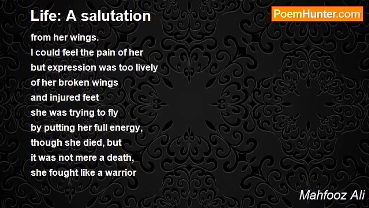 Mahfooz Ali - Life: A salutation