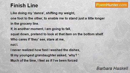Barbara Haskell - Finish Line
