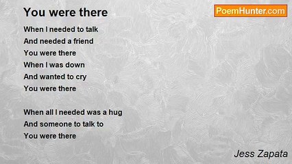 Jess Zapata - You were there