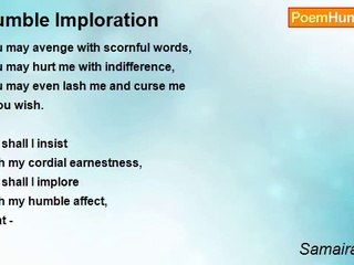 Samaira Gupta - Humble Imploration