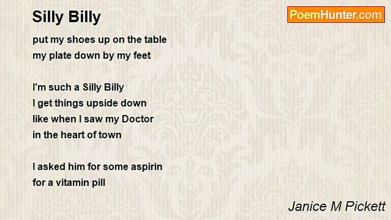 Janice M Pickett - Silly Billy
