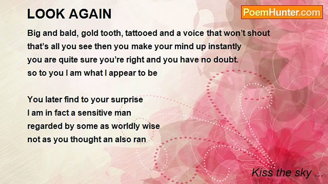 Kiss the sky ... - LOOK AGAIN