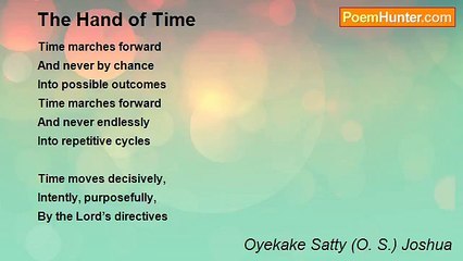 Oyekake Satty (O. S.) Joshua - The Hand of Time
