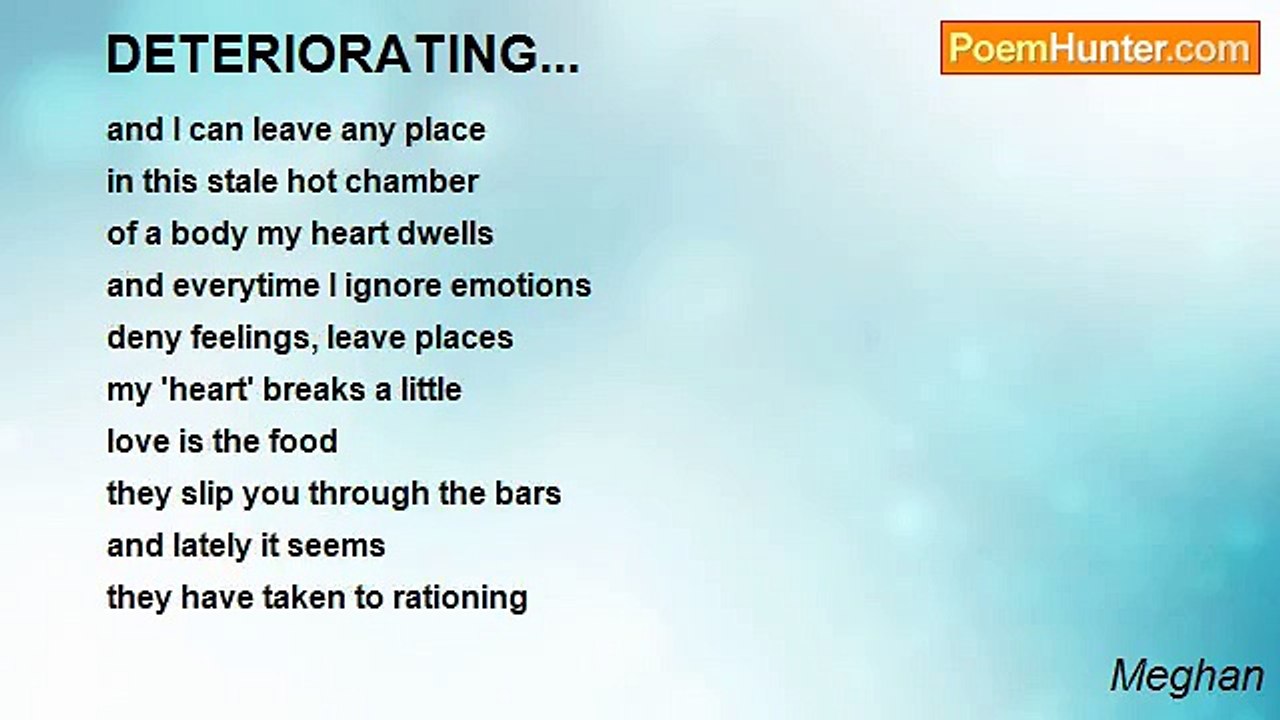Meghan - DETERIORATING...