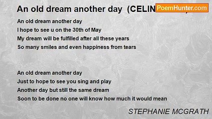STEPHANIE MCGRATH - An old dream another day  (CELINE DION)