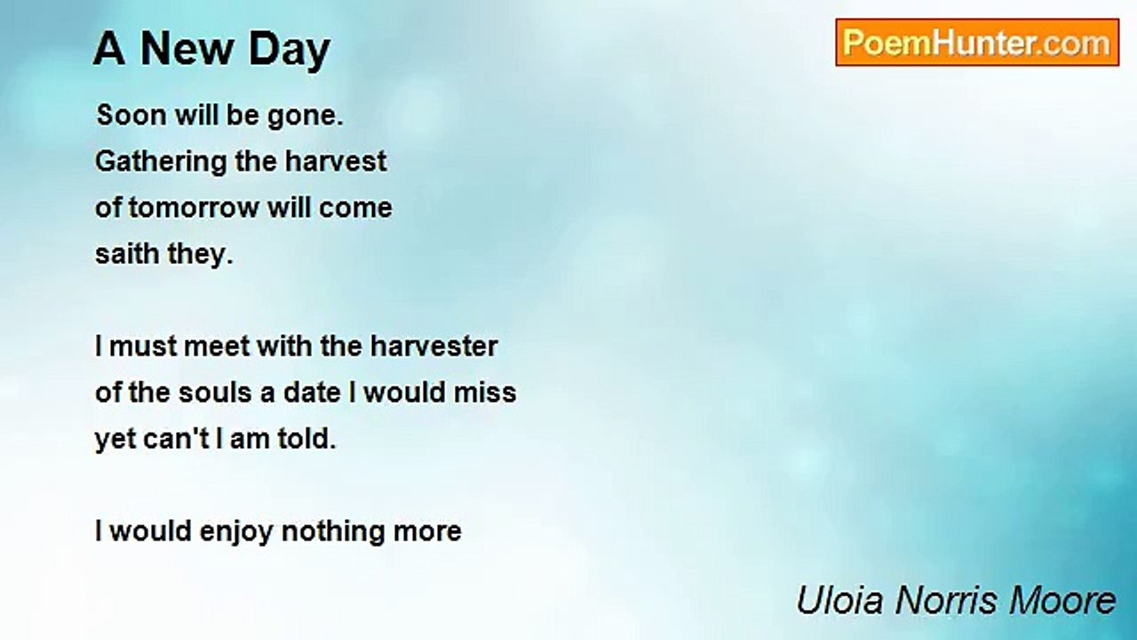 Uloia Norris Moore - A New Day