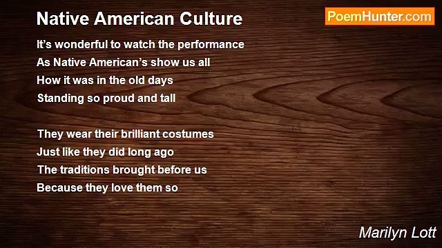 Marilyn Lott - Native American Culture