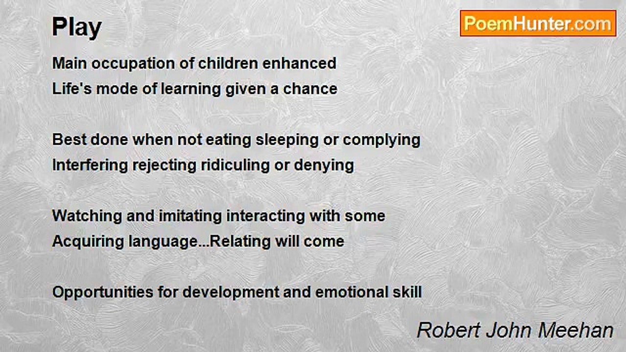 Robert John Meehan - Play