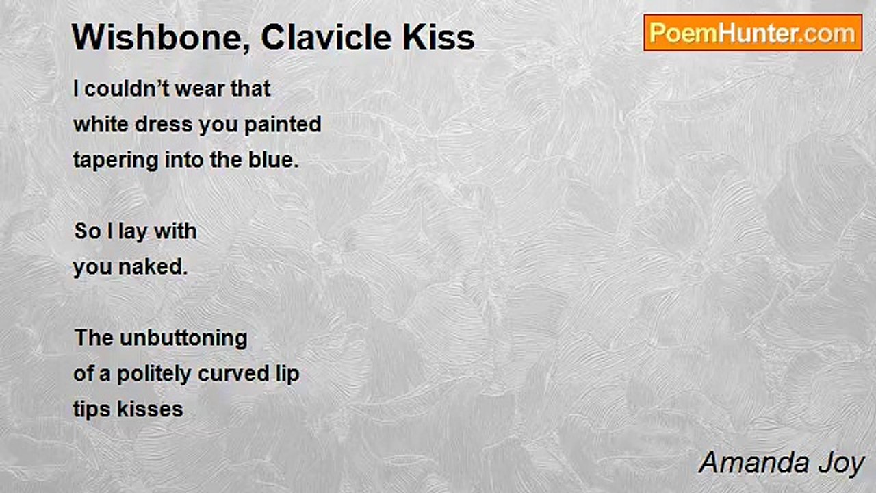 Amanda Joy - Wishbone, Clavicle Kiss