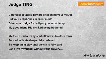 Ayi Escalona - Judge TING