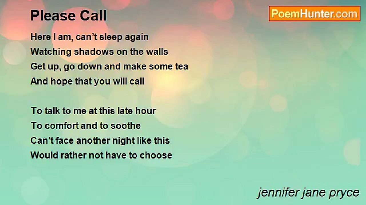 jennifer jane pryce - Please Call