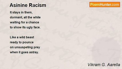 Vikram G. Aarella - Asinine Racism