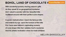 MELVIN BANGGOLLAY - BOHOL, LAND OF CHOCOLATE HILLS