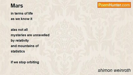 shimon weinroth - Mars