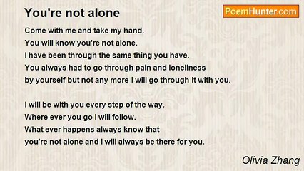Olivia Zhang - You're not alone